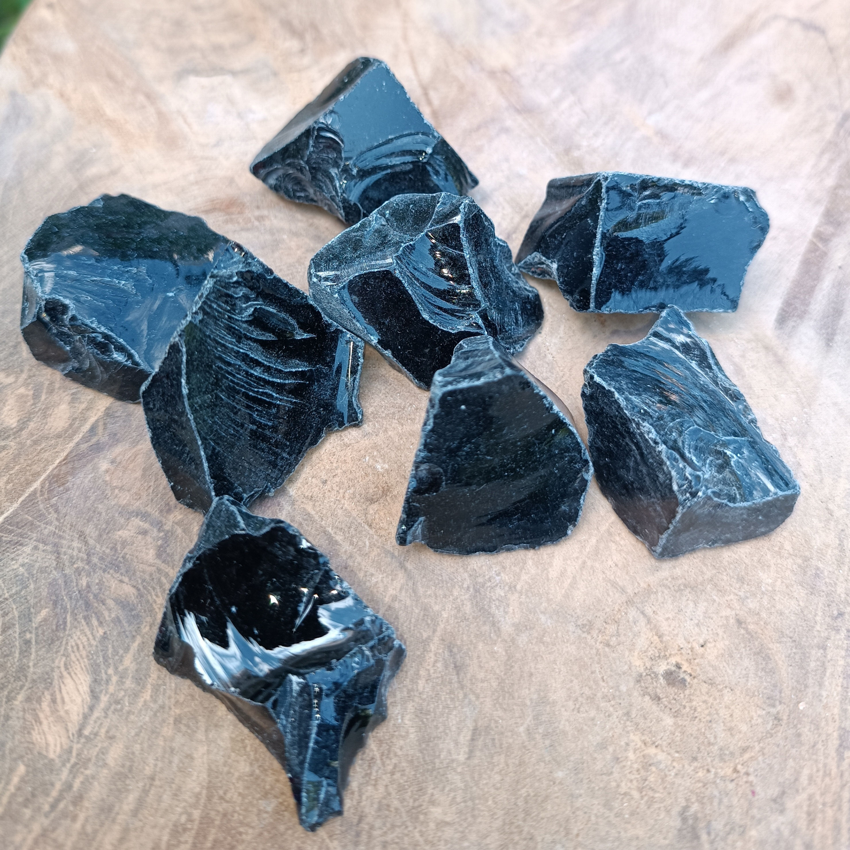 Pierre Brute Obsidienne Noire