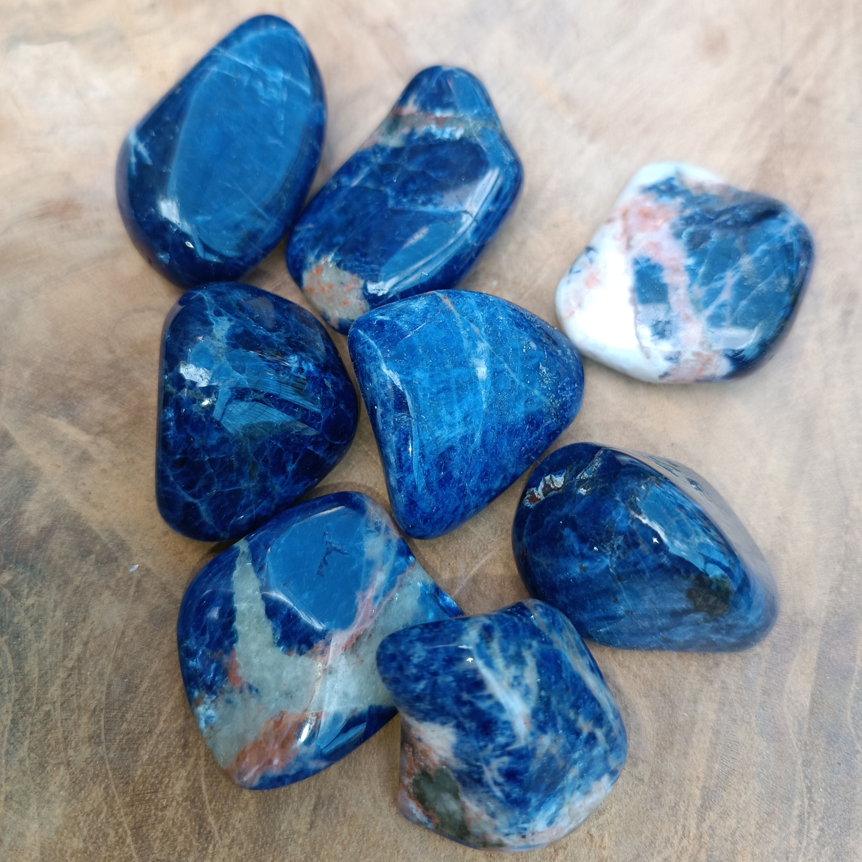 Pierre Roulée Sodalite Orange de Namibie
