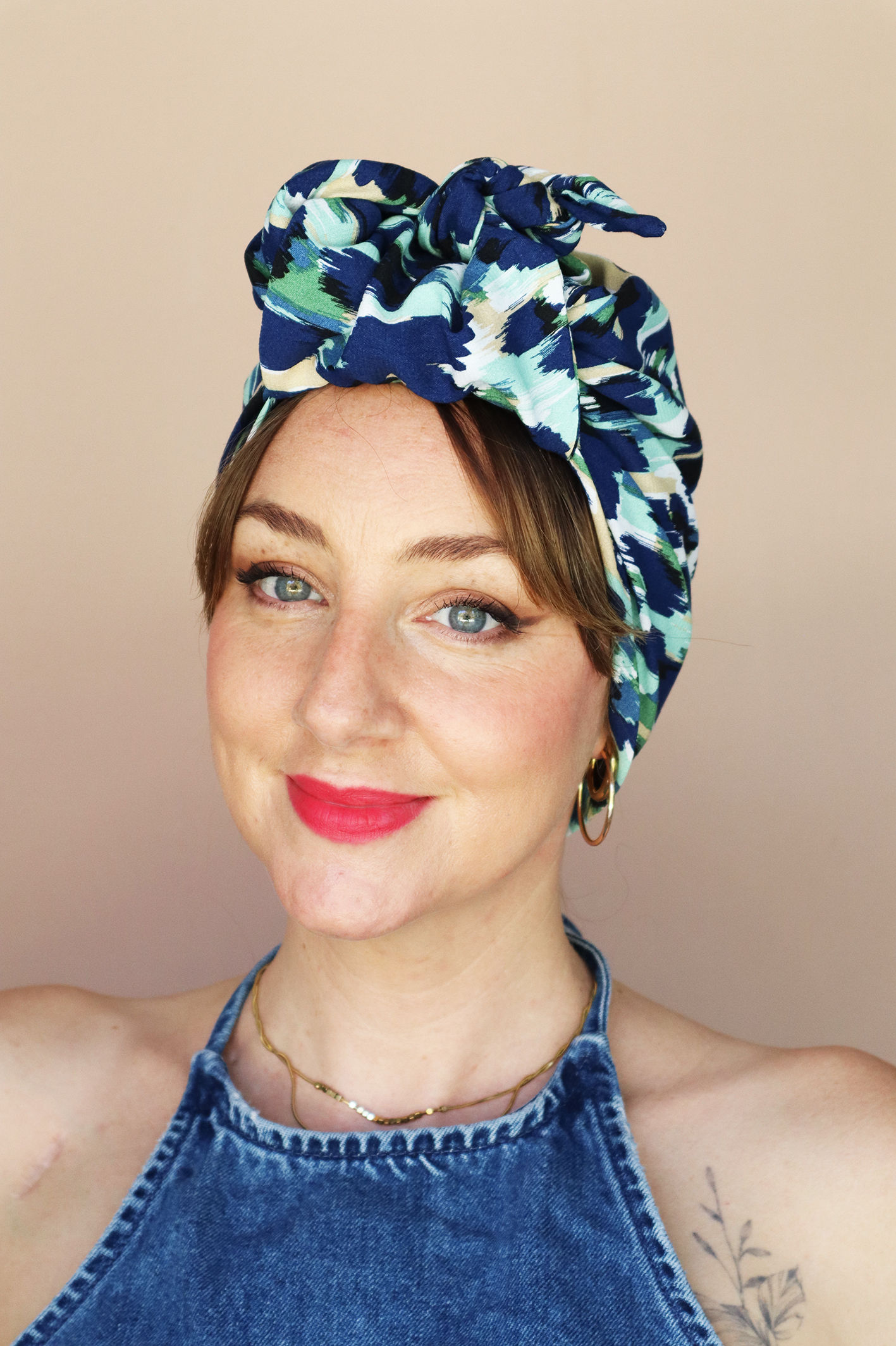 Turban "Marbréa" Ajustable