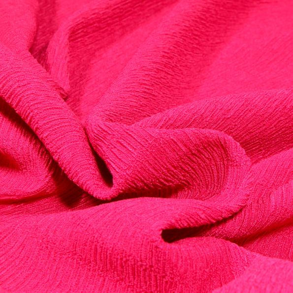 Miniature : Turban Transformable Uni tissu crépon "Fushia" de la marque Entrenoue