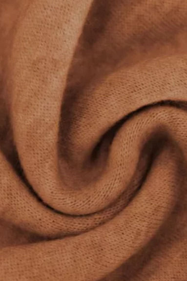 Miniature : Bonnet de nuit "Angora" Marron caramel