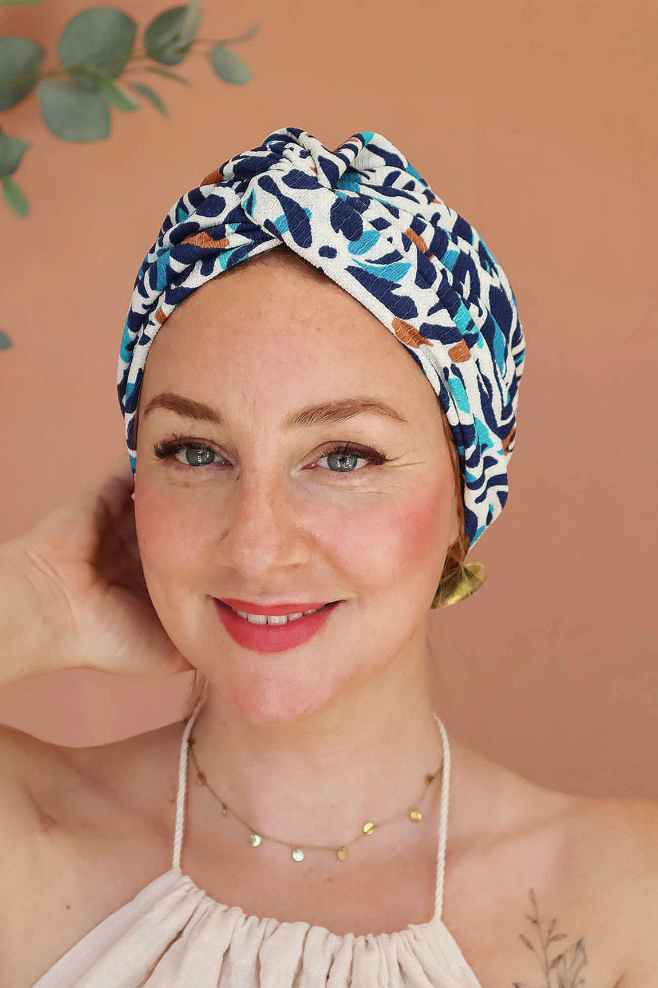 bonnet de chimiothérapie entrenoue lisbonne bleu