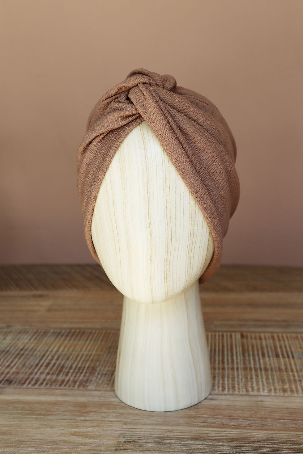 Miniature : Bonnet Uni crépon (Cappuccino) (Deux déclinaisons)