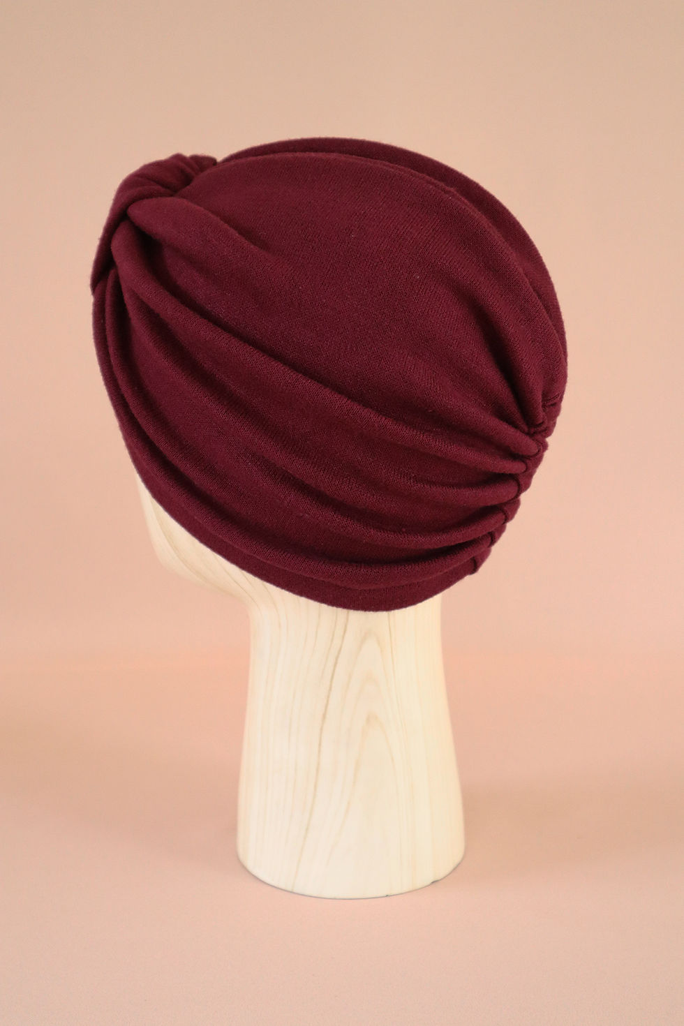 Miniature : Bonnet de nuit "Angora" Lie de vin