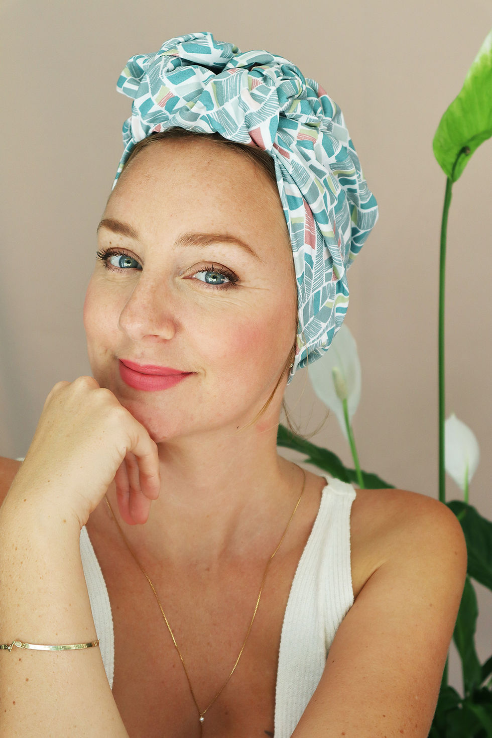 Miniature : Turban + son Carré doux "Victoria"