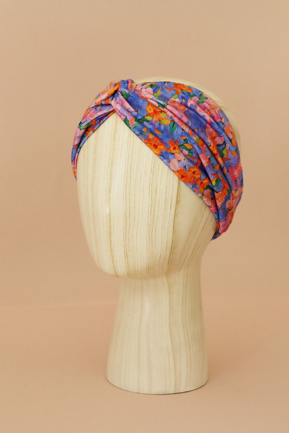 Miniature : Bandeau croisé en popeline de viscose fabriqué en France