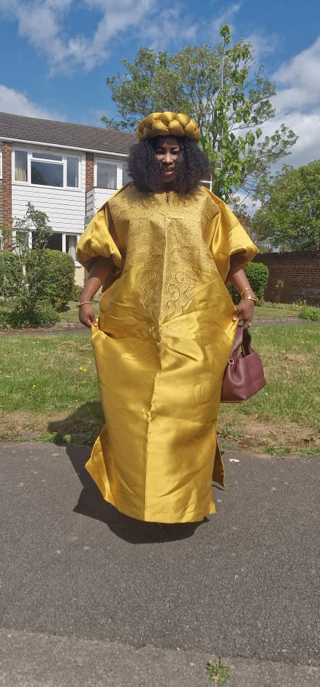 Metallic mikado dress