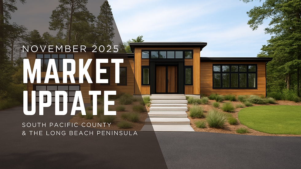 South Pacific County & Long Beach Peninsula November 2025 Real Estate Update