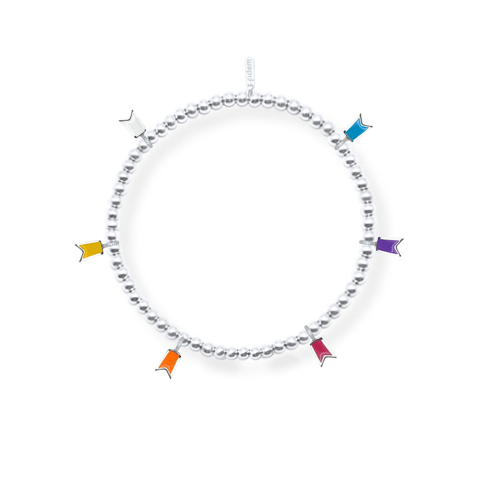 Miniatura: Pulsera Listón San Chárbel esferas