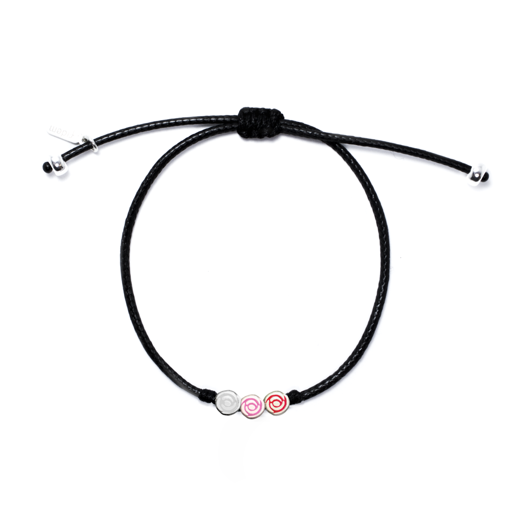 Pulsera 3 Rosas Virgen de Guadalupe hilo (coletas)