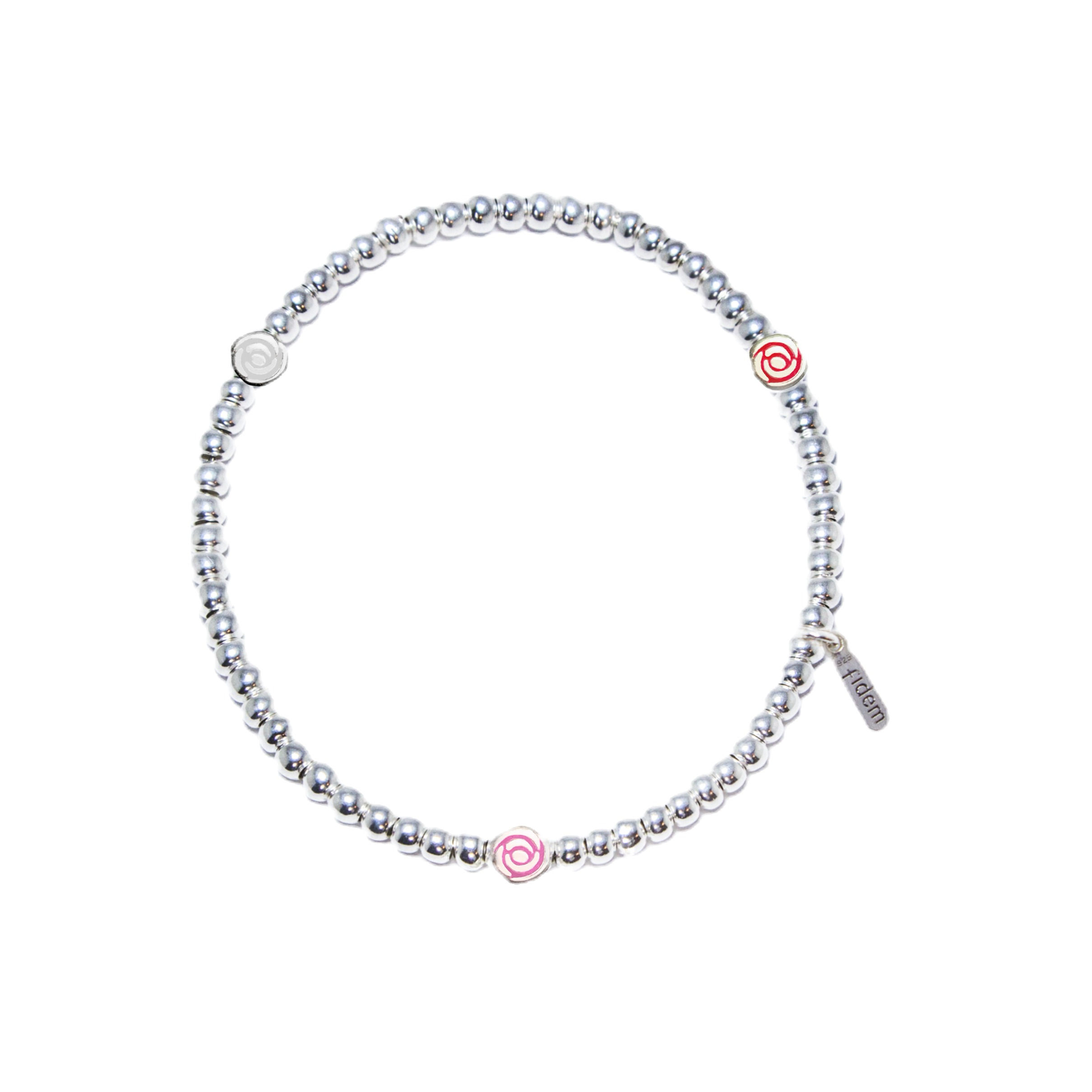 Pulsera esferas 3 Rosas Virgen de Guadalupe