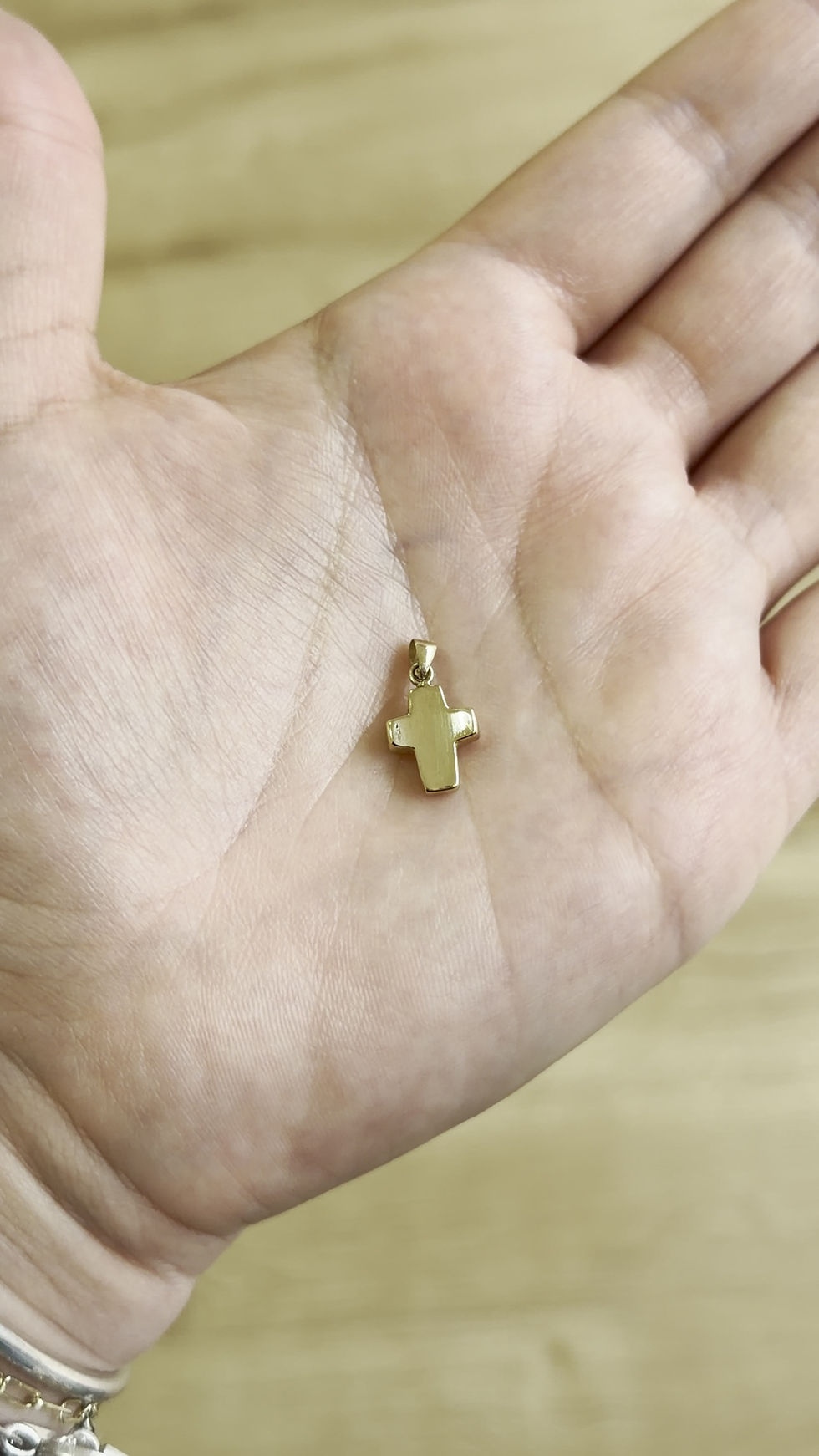 Miniatura: Dije Cruz Cóncava oro 14k