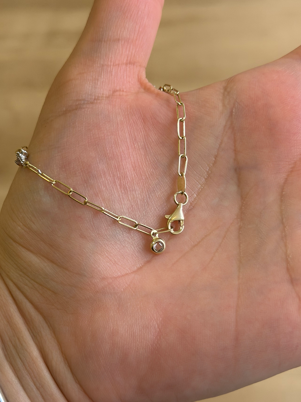 Miniatura: Pulsera Cruces zirconias oro 10k