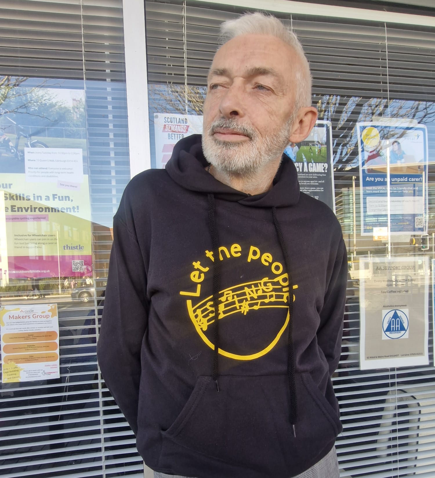 The Bothy Yellow and Purple Hoodie