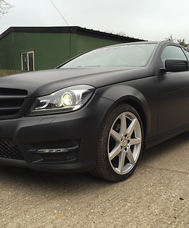 Small sample of a Mercedez in Matte Black