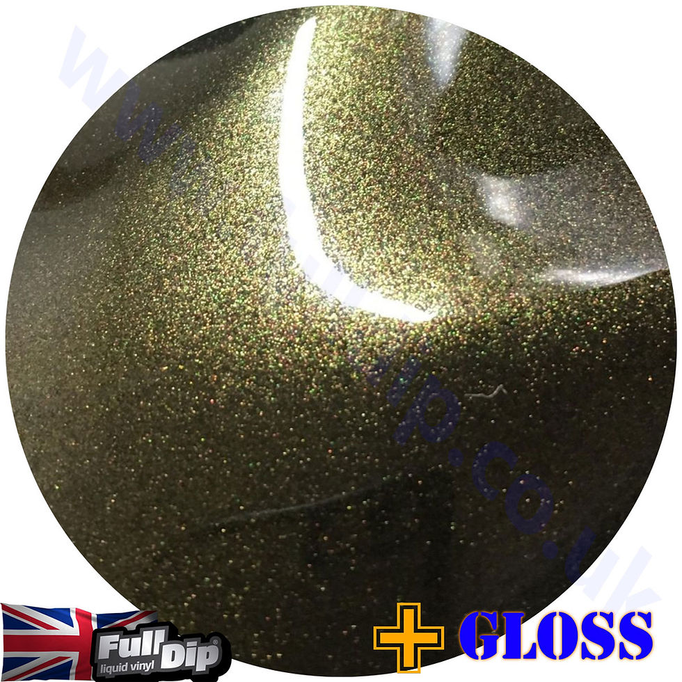 Thumbnail: FullDip Diamond Gold ghost pearl over a black base plus gloss topcoat