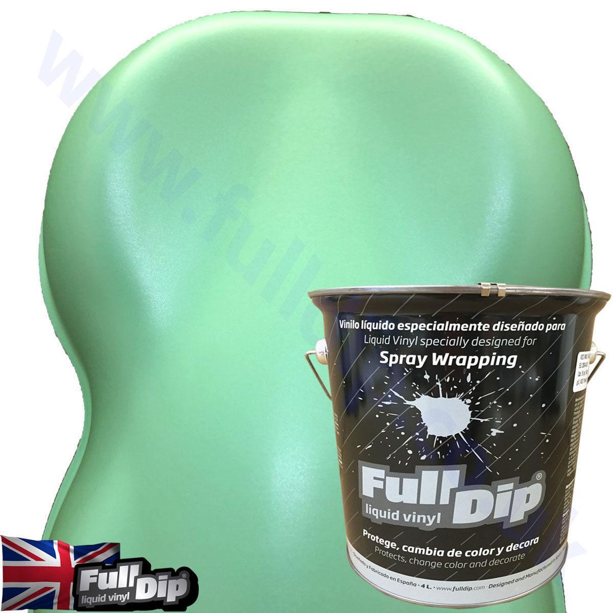 FullDip Metallic Paradise Green 4 litre