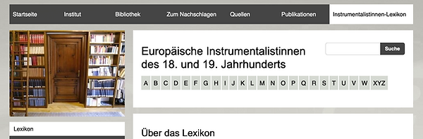 Europäische Instrumentalistinnen des 18. und 19. Jahrhunderts Sophie Drinker Institut für musikwissenschaftliche Frauen- und