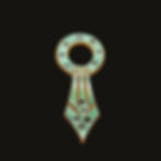 Art Deco Celluloid & Mother of Pearl Stick Pin