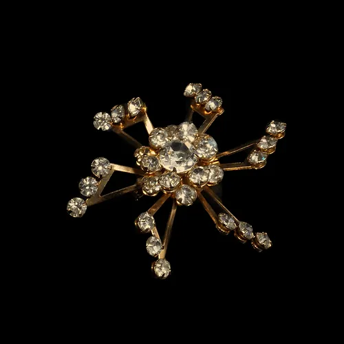 Mid Century Jewelry - Vintage Sputnik Style Ladies Brooch