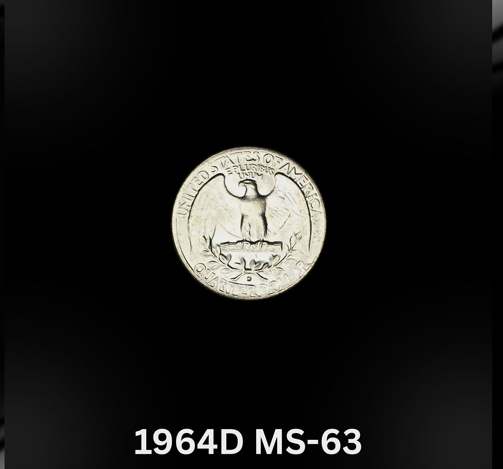1964 D Washington Quarter MS-63 Silver Coin