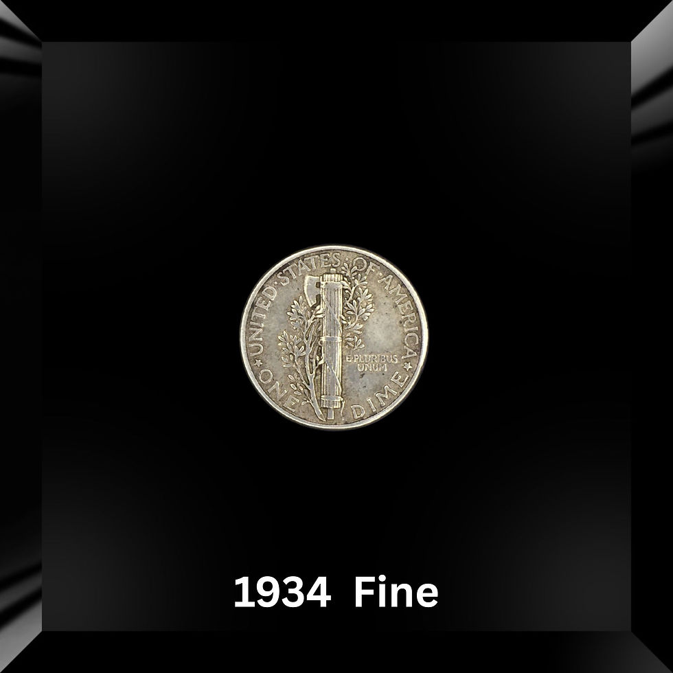 Mercury Dime Silver 1934 - Fine