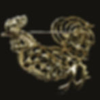 Mid Century Jewelry - Coro  Iridescent Rhinestone Rooster Brooch