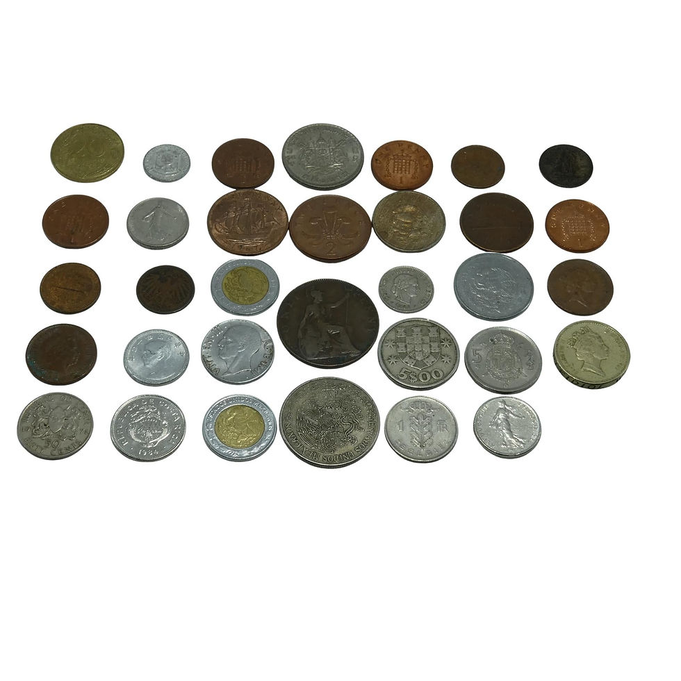 Foreign Coins - Lot of 34 Coins Variety of Countries
