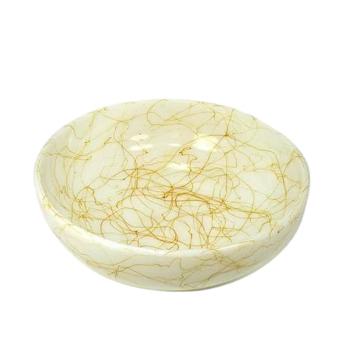 Hazel Atlas Platonic Frost Glass Drizzle Bowl