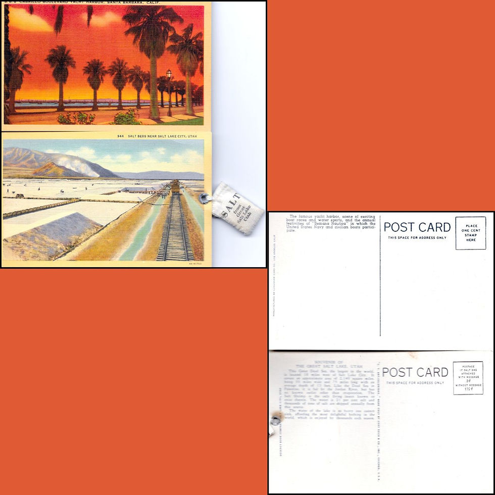 Vintage Memorabilia - West Coast Post Cards