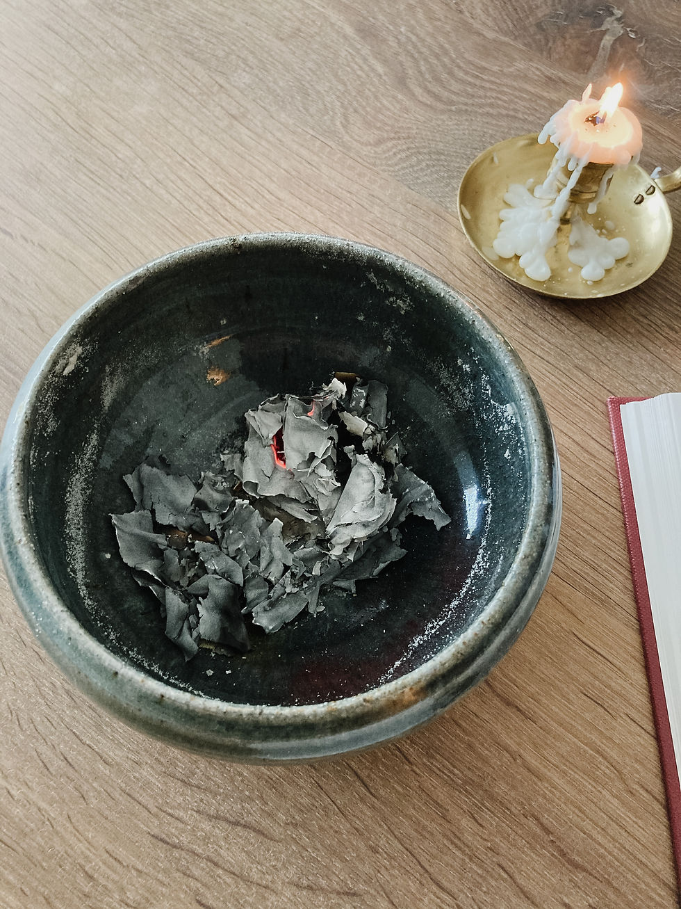 A bowl of ashes