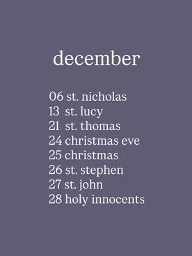 Celebrating December in the Liturgical Year