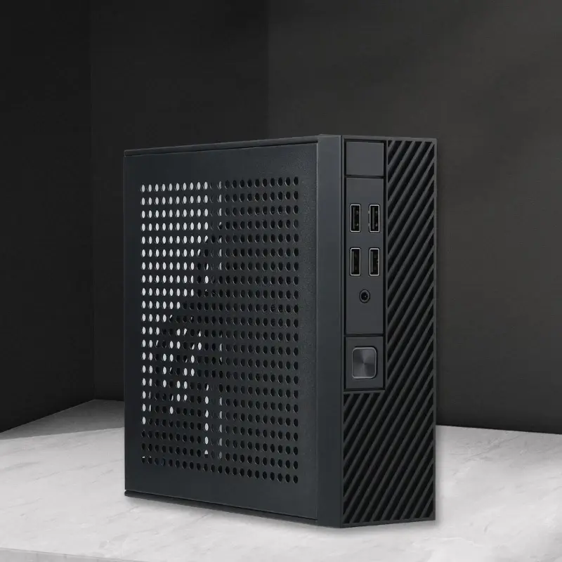 M10 Mini ITX PC Case - Compact Chassis for Home Theatre, Media Server, Gaming
