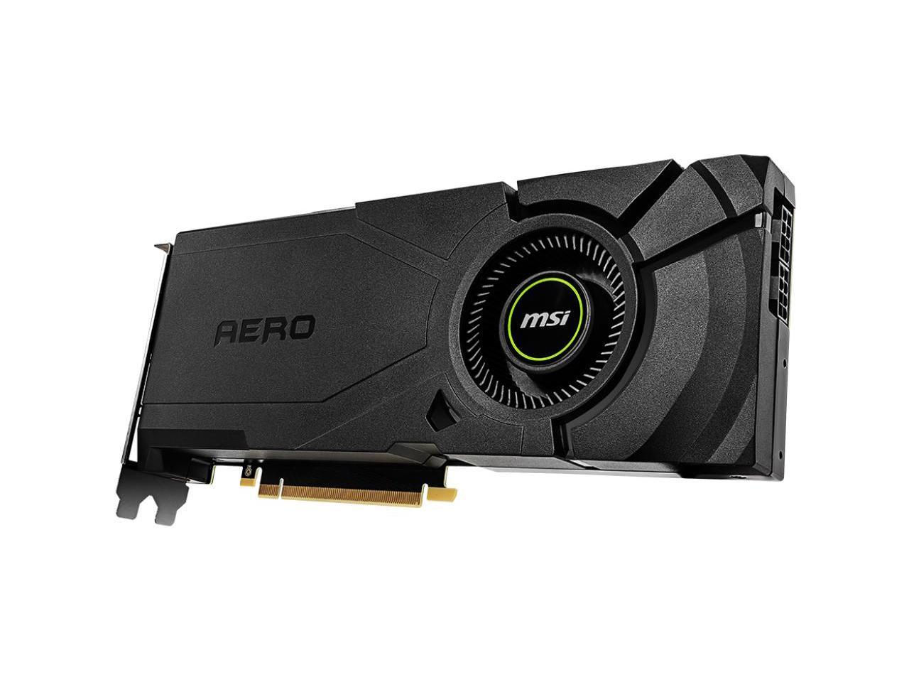 MSI GeForce RTX 2080 Ti 11GB GDDR6 PCI-E 3.0 x16 SLI Support ATX Video Card