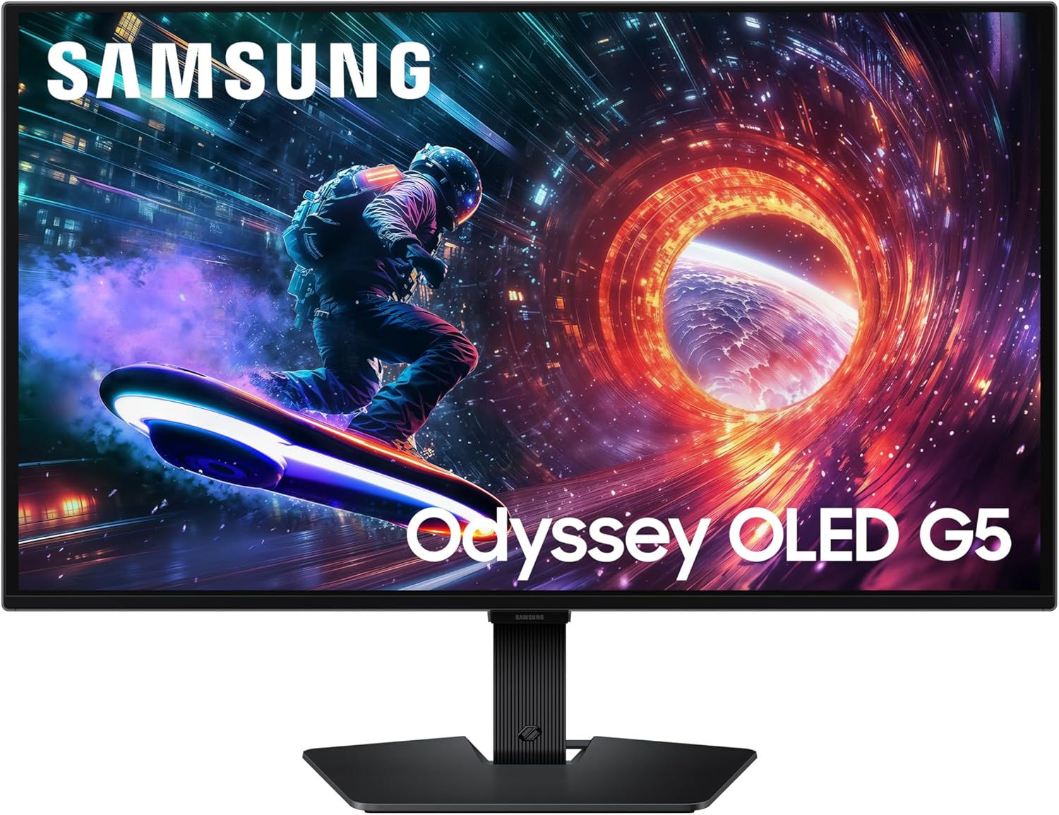 Samsung 27” Odyssey OLED G5 QHD & QD-OLED Gaming Monitor, 180Hz Refresh, 0.03ms