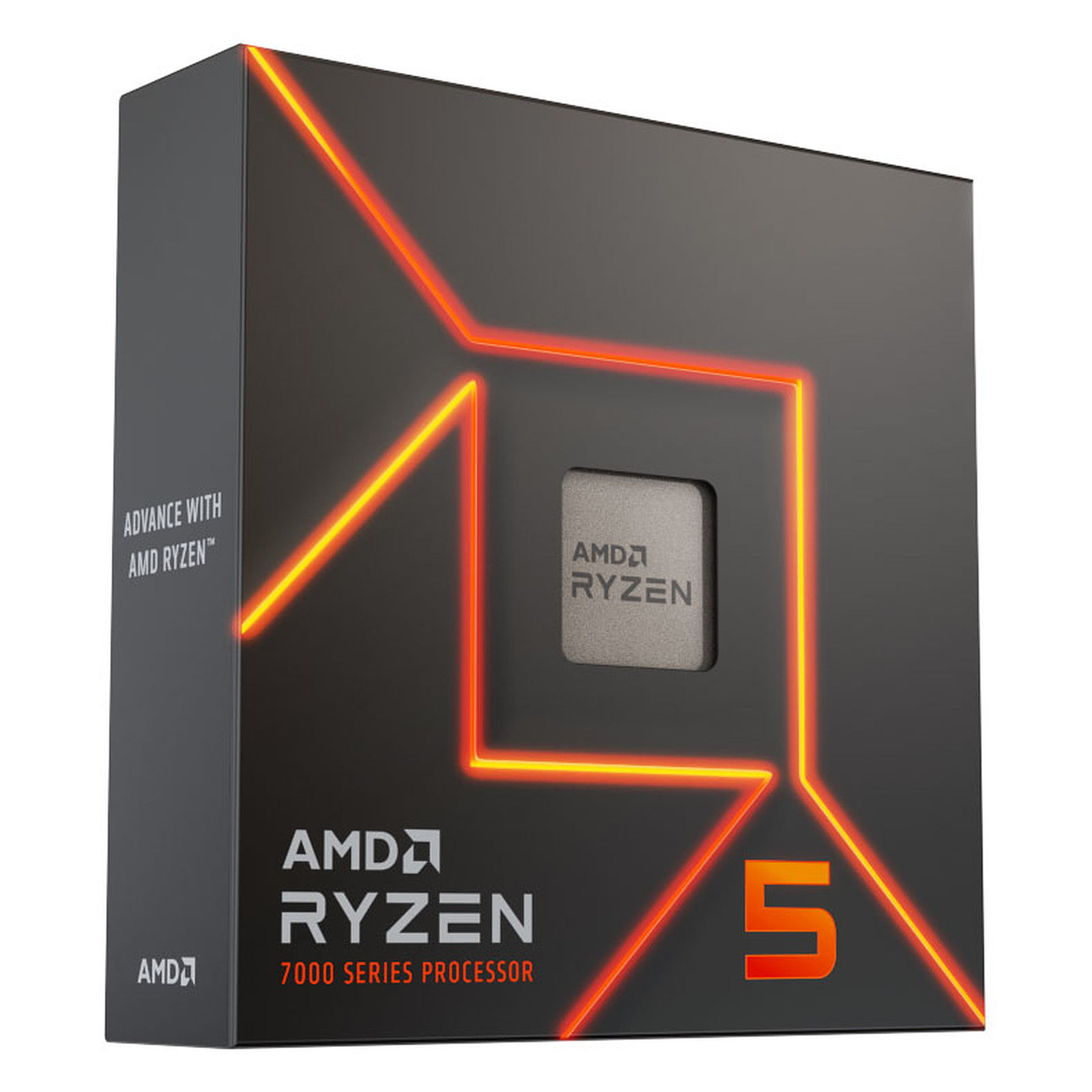 AMD Ryzen 5 7600X 6-Core, 12-Thread Unlocked CPU - 4.7GHz Base / 5.3GHz Boost