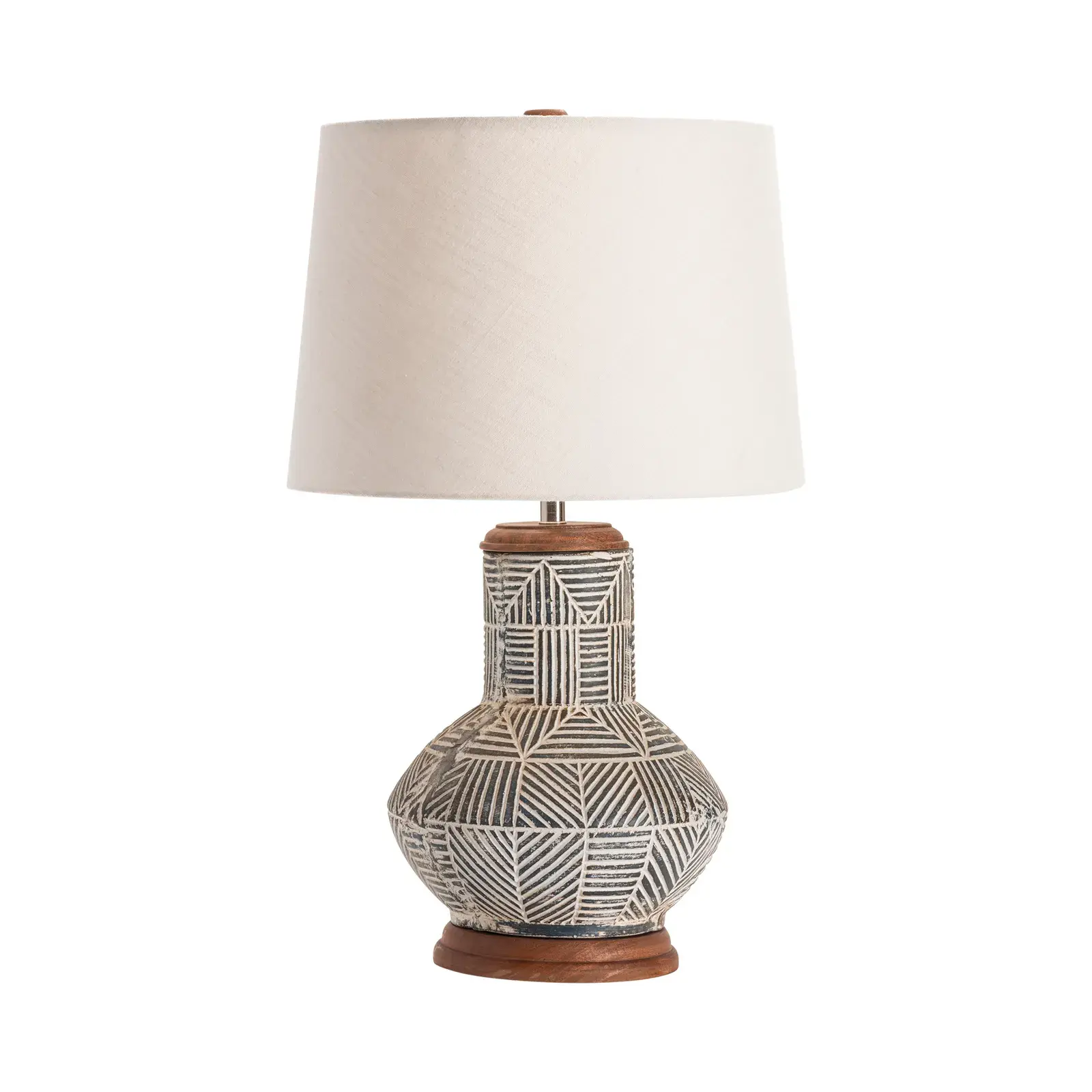 Monterey Tribal Motif Table Lamp