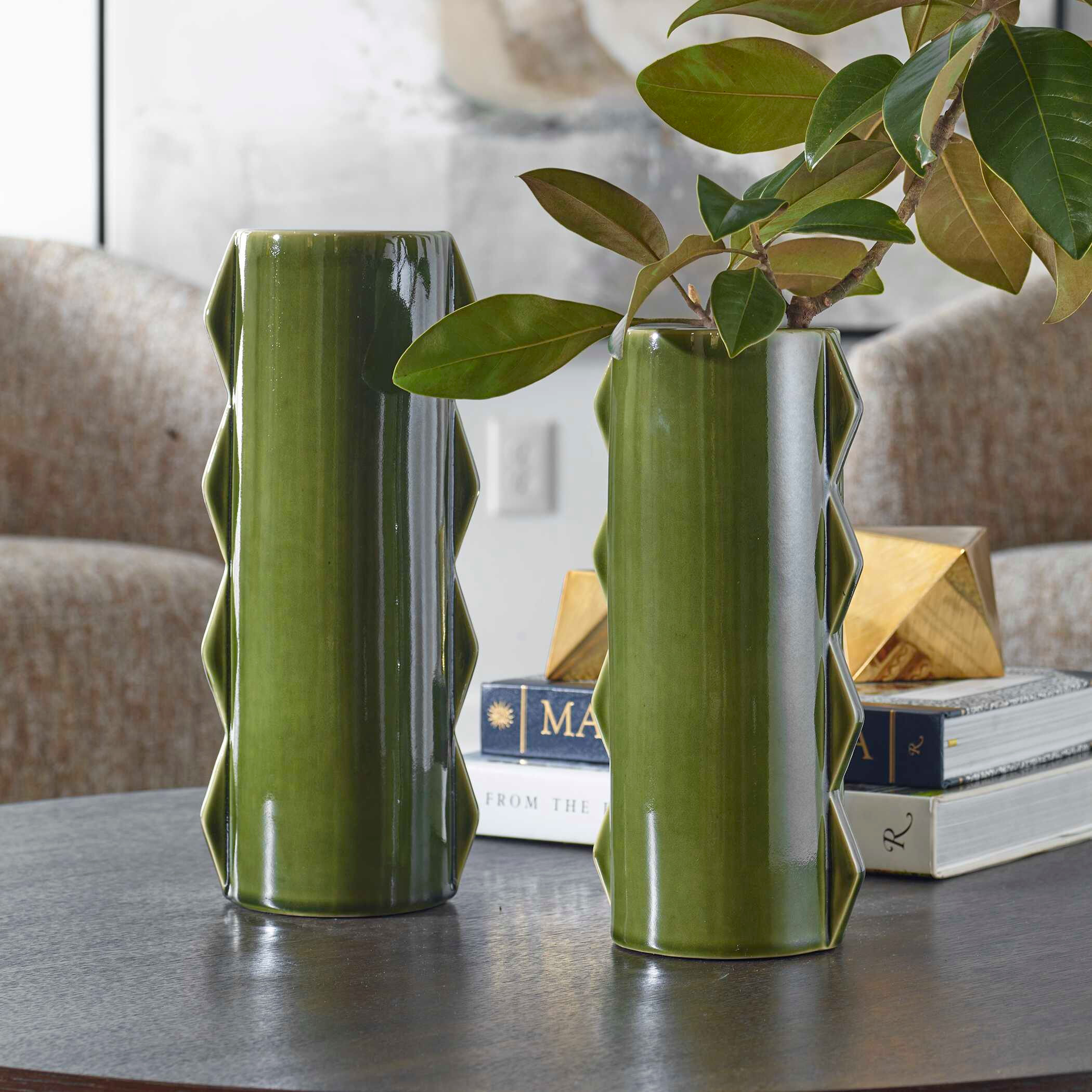 Meander Outdoor Vases, S/2