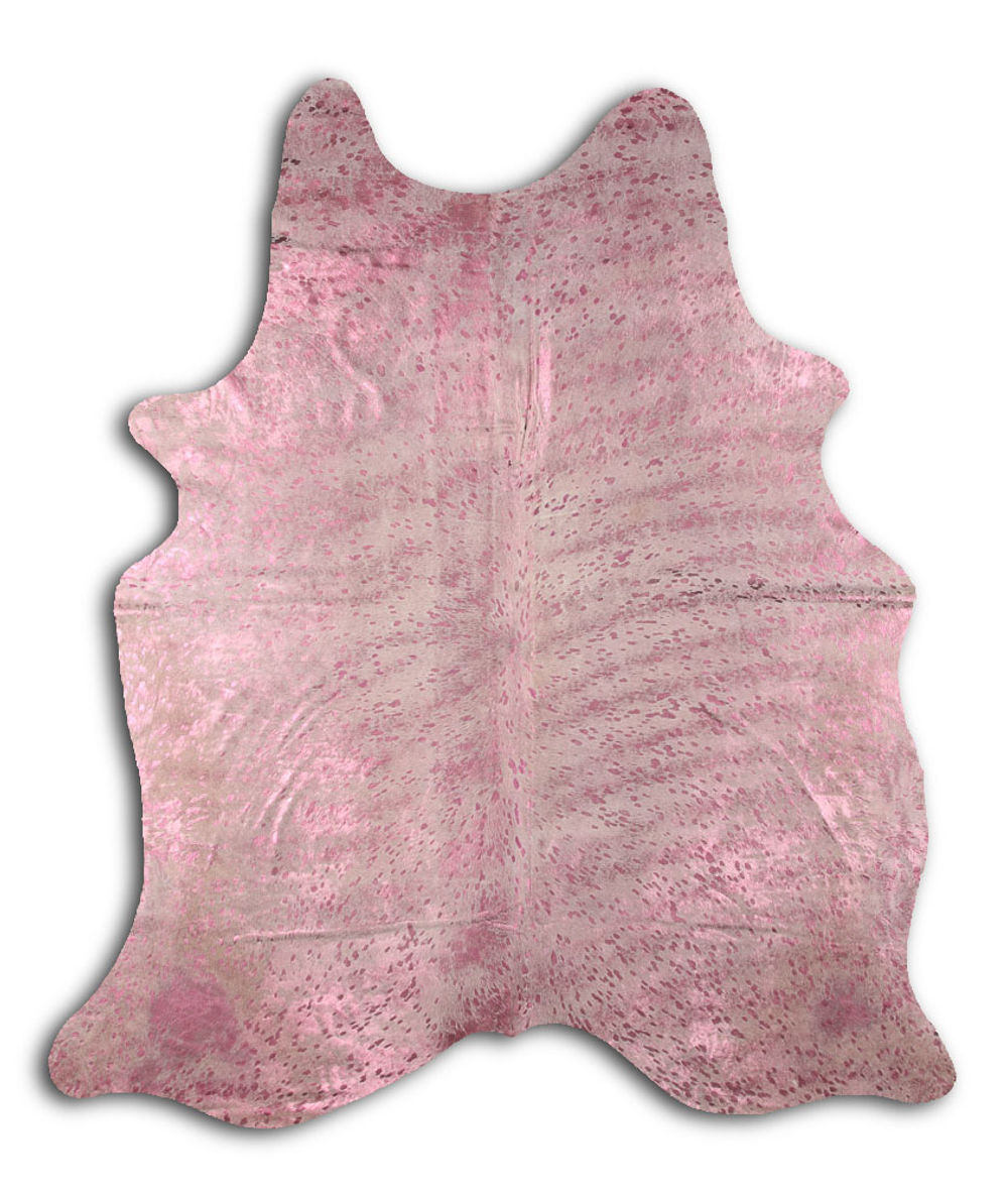 Congratulate cowhide rugs for sale PINK METALLIC ON WHITE rug