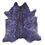 Thumbnail: Nimble  cowhide rugs for sale PURPLE METALLIC ON BLACK rug