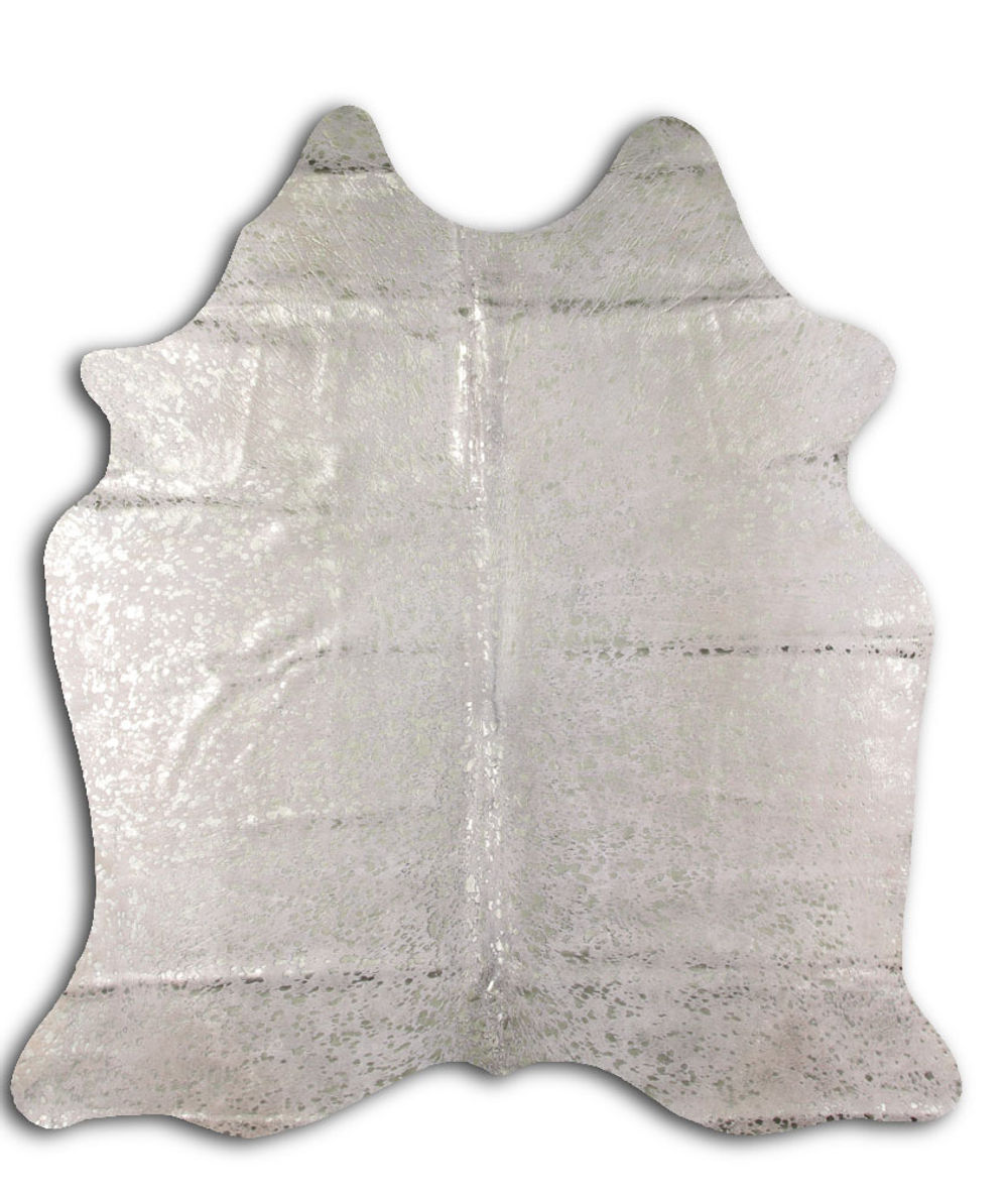 Commonsensical cowhide rugs for sale CHAMPAGNE METALLIC ON WHITE rug