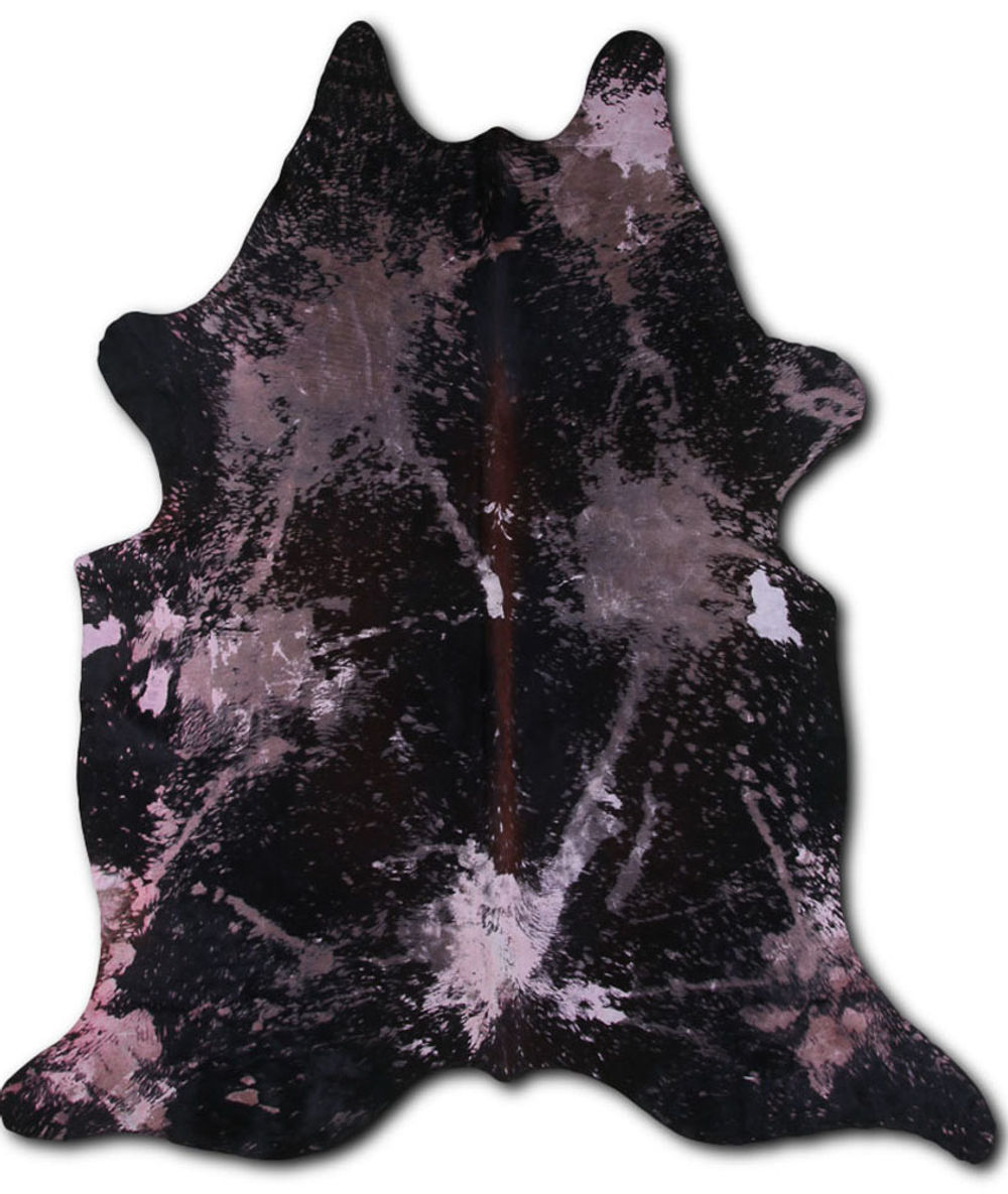 Boldly cowhide rugs for sale DISTRESSED FUCHSIA rug
