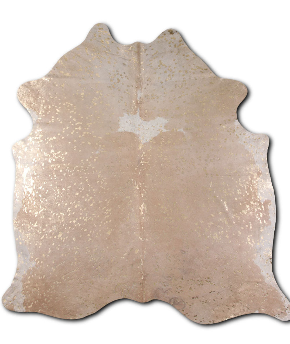 Adequate cowhide rugs for sale GOLD METALLIC ON BEIGE rug