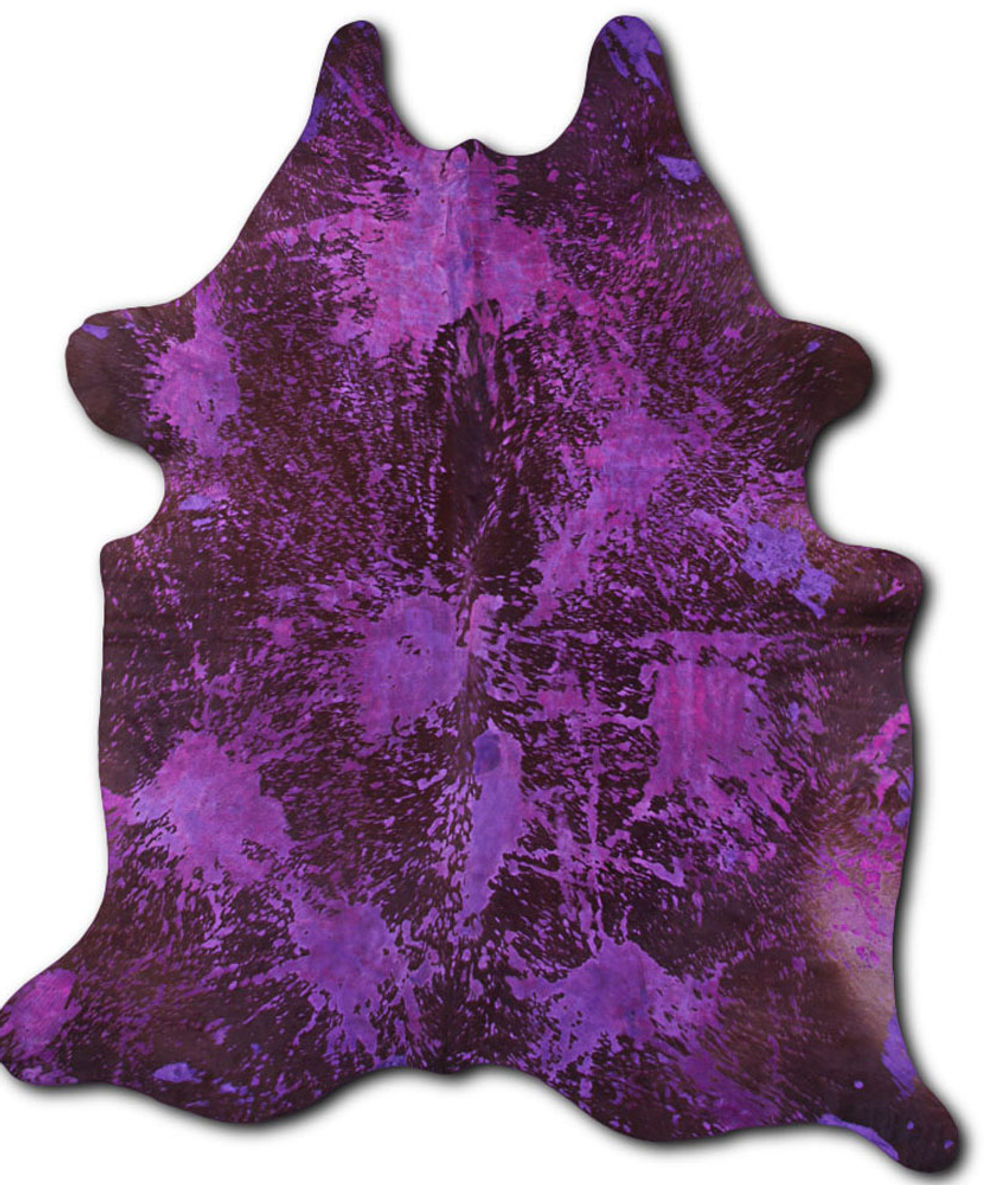 Benefit cowhide rugs for sale DISTRESSED PURPLE rug