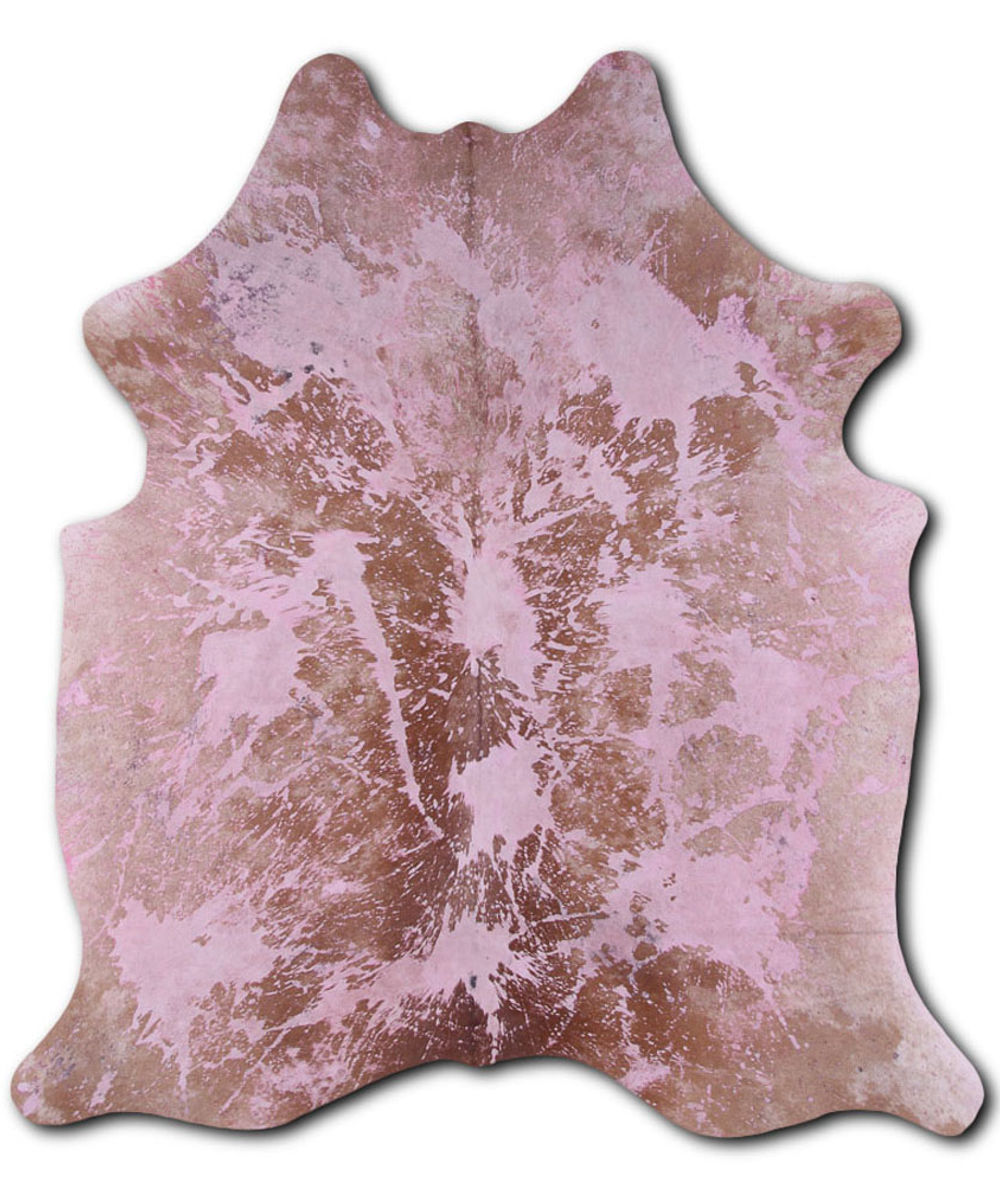 Brazenly cowhide rugs for sale DISTRESSED FUCHSIA rug