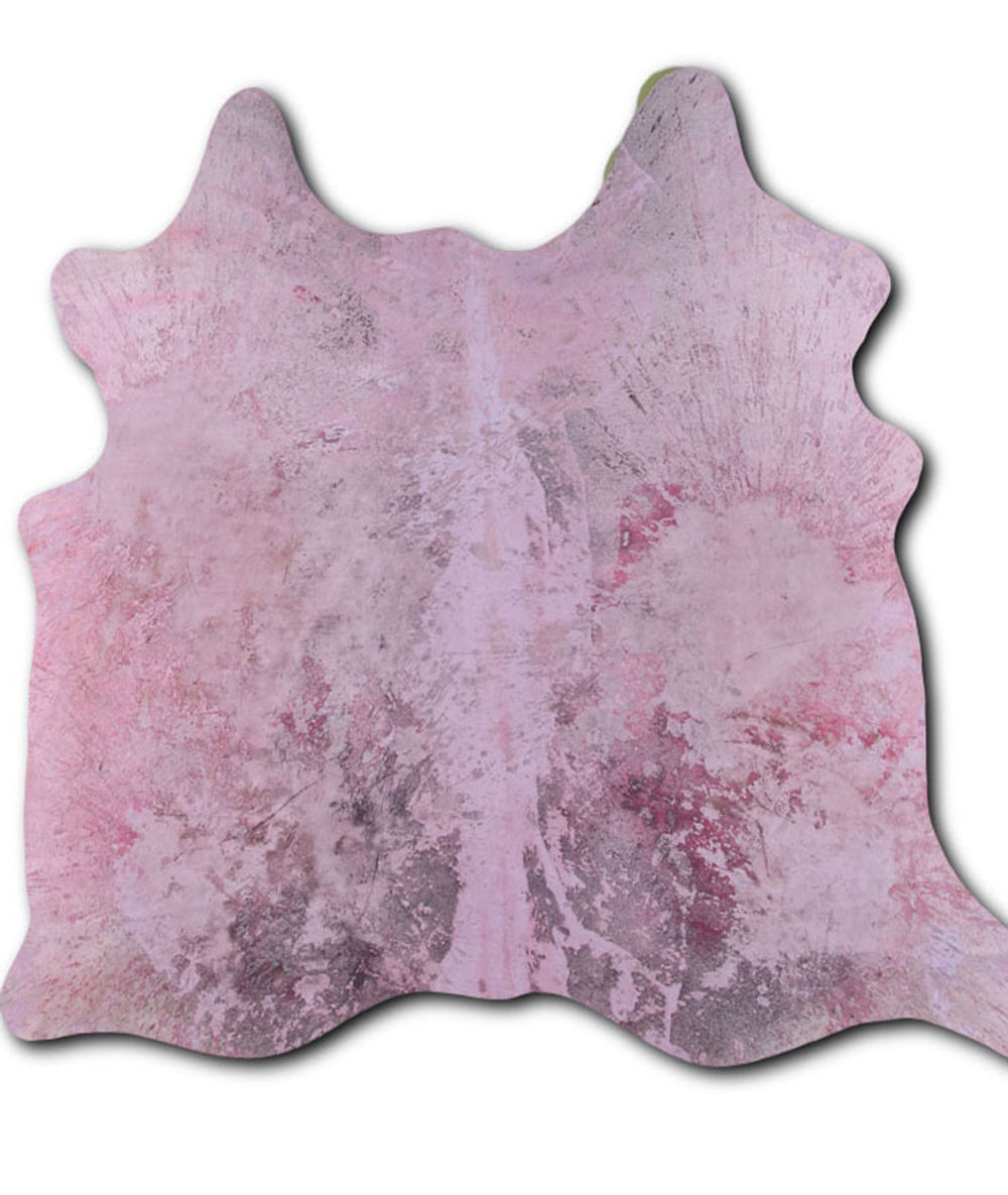 Born cowhide rugs for sale DISTRESSED FUCHSIA rug