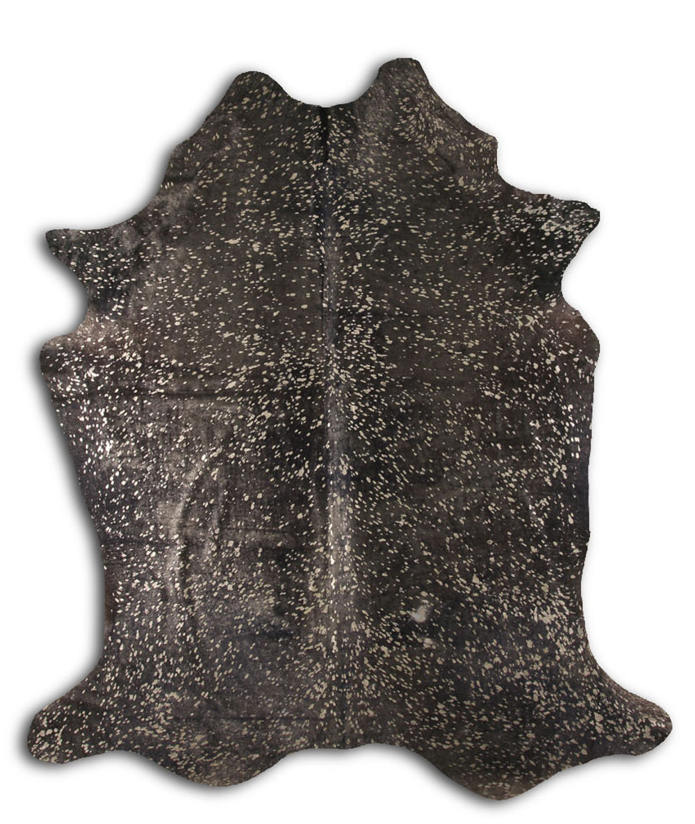 Console cowhide rugs for sale GOLD METALLIC ON BLACK rug