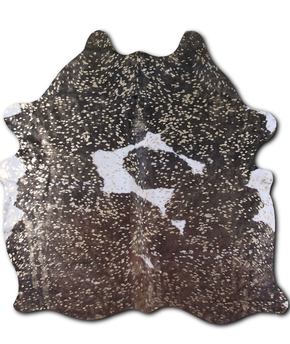 Adamant cowhide rugs for sale GOLD METALLIC ON TRICOLOR rug