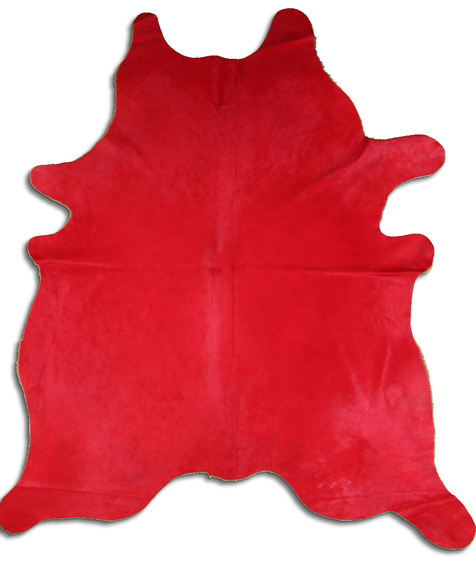 Advantage DYED cowhide rugs for sale DYED RED rug