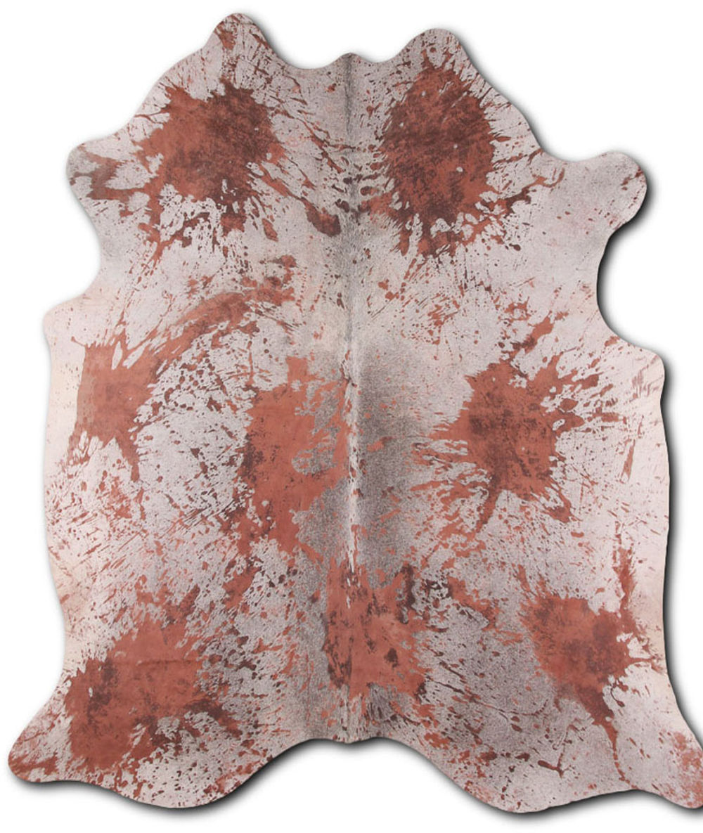 Bodyguard cowhide rugs for sale DISTRESSED BROWN rug